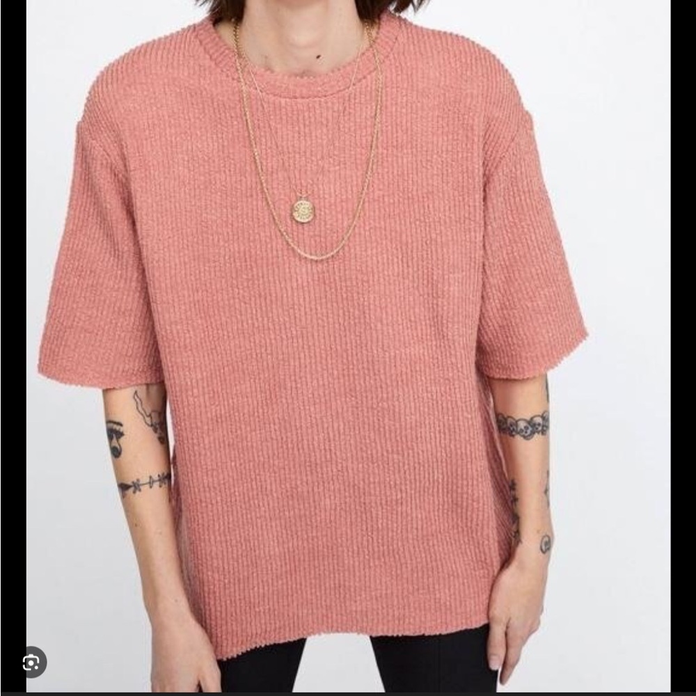 Zara Pink Crew Neck Sweater